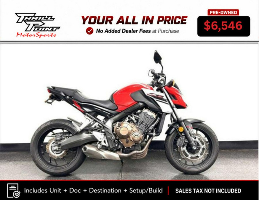 2018 Honda CB650F ABS