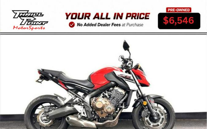2018 Honda CB650F ABS
