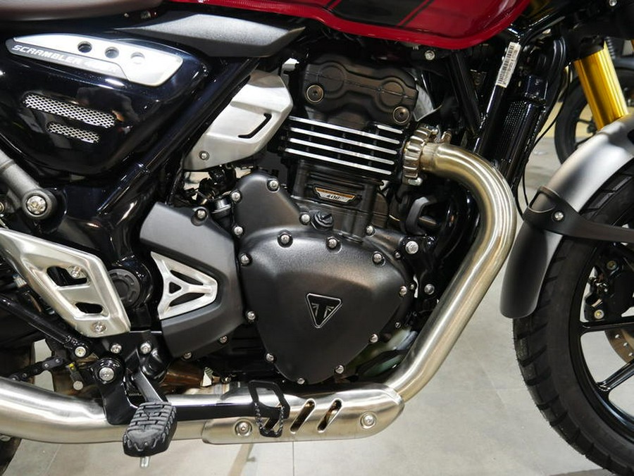 2024 Triumph Scrambler 400 X Carnival Red / Phantom Black