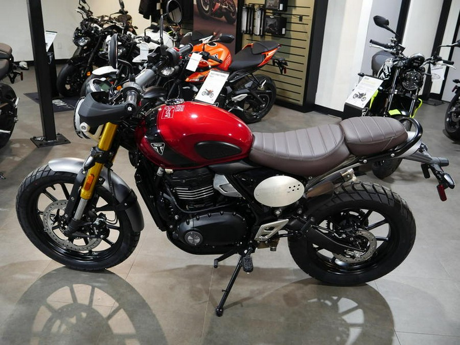 2024 Triumph Scrambler 400 X Carnival Red / Phantom Black