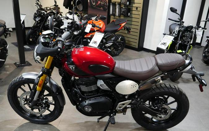 2024 Triumph Scrambler 400 X Carnival Red / Phantom Black