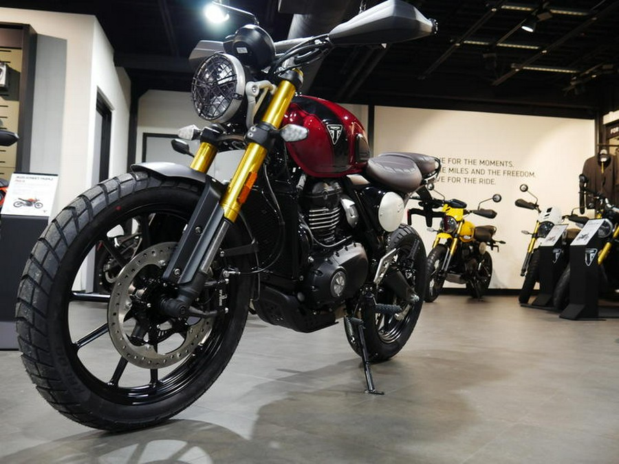 2024 Triumph Scrambler 400 X Carnival Red / Phantom Black