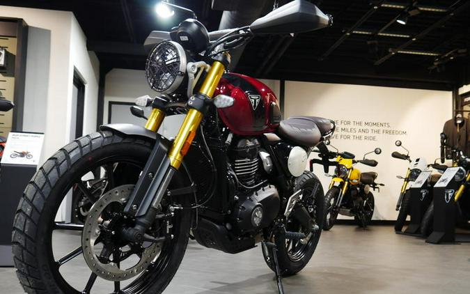 2024 Triumph Scrambler 400 X Carnival Red / Phantom Black