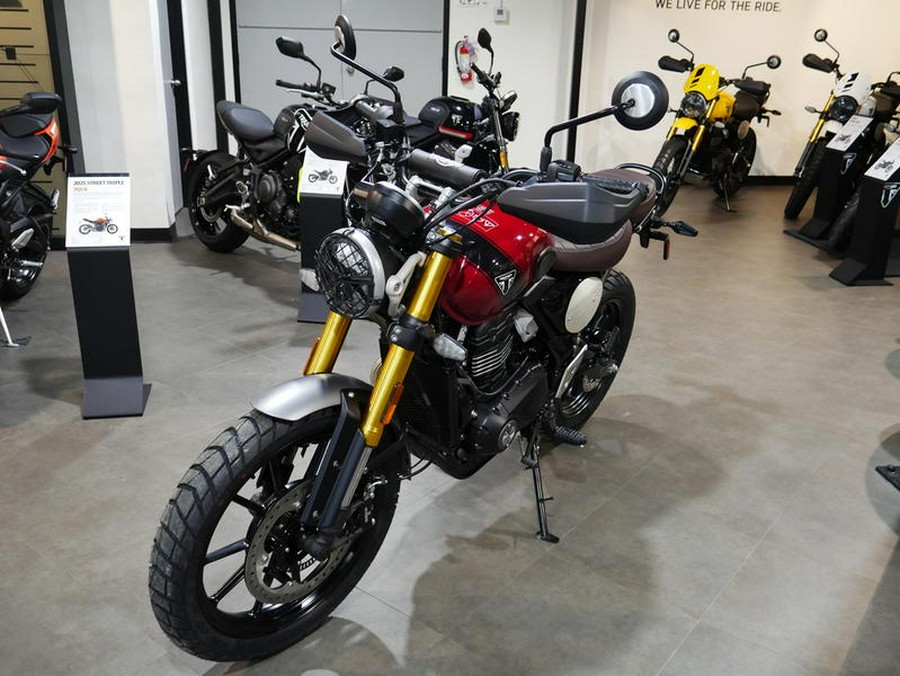 2024 Triumph Scrambler 400 X Carnival Red / Phantom Black