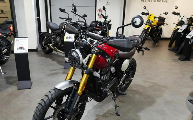 2024 Triumph Scrambler 400 X Carnival Red / Phantom Black