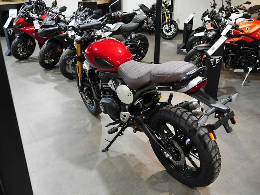 2024 Triumph Scrambler 400 X Carnival Red / Phantom Black