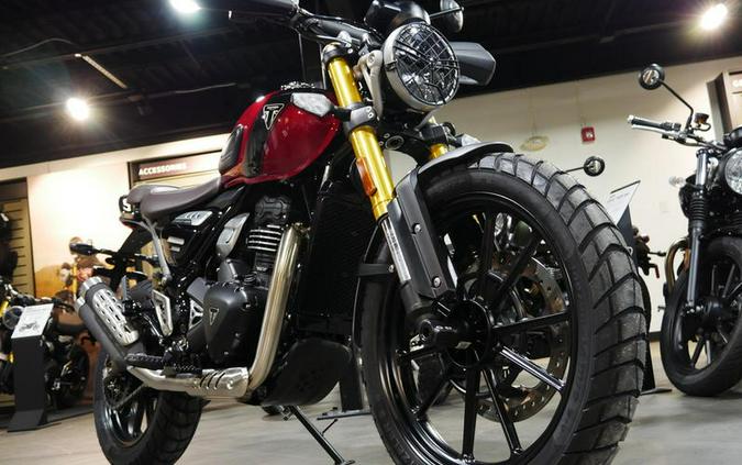 2024 Triumph Scrambler 400 X Carnival Red / Phantom Black