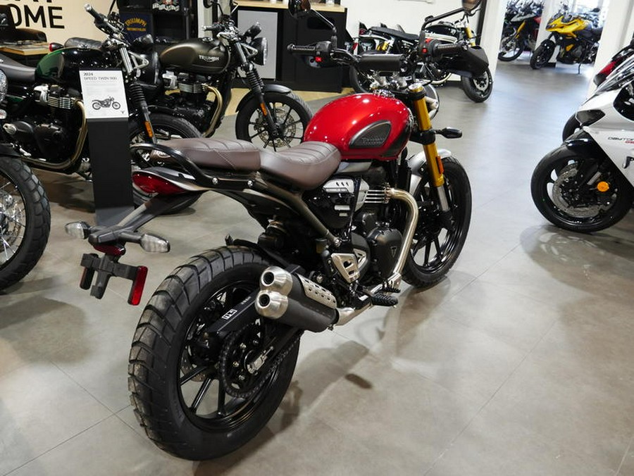 2024 Triumph Scrambler 400 X Carnival Red / Phantom Black
