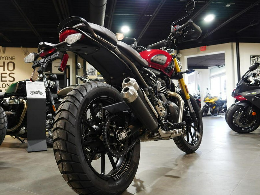 2024 Triumph Scrambler 400 X Carnival Red / Phantom Black