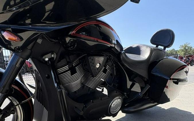 2015 Victory Motorcycles Cross Country Suede Black with Red Pinstripes