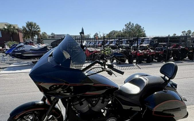 2015 Victory Motorcycles Cross Country Suede Black with Red Pinstripes