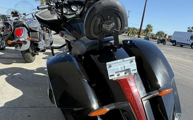 2015 Victory Motorcycles Cross Country Suede Black with Red Pinstripes