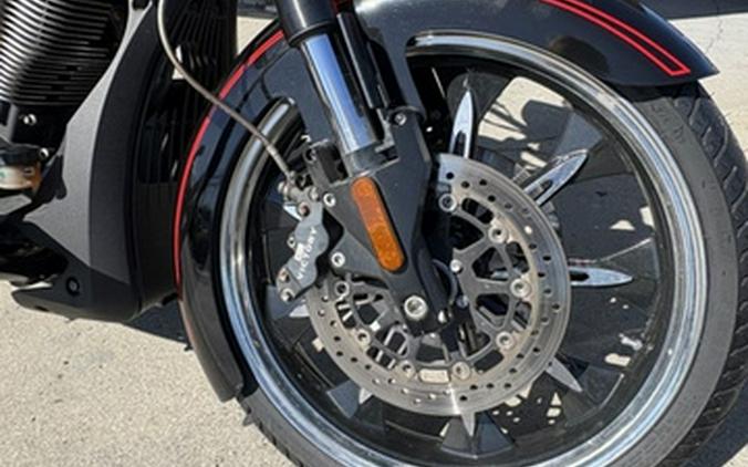 2015 Victory Motorcycles Cross Country Suede Black with Red Pinstripes