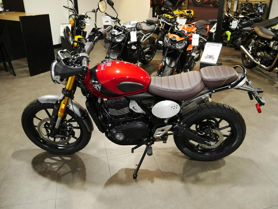 2024 Triumph Scrambler 400 X Carnival Red / Phantom Black