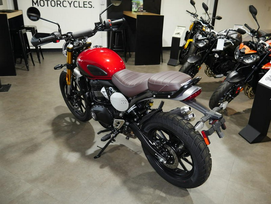 2024 Triumph Scrambler 400 X Carnival Red / Phantom Black