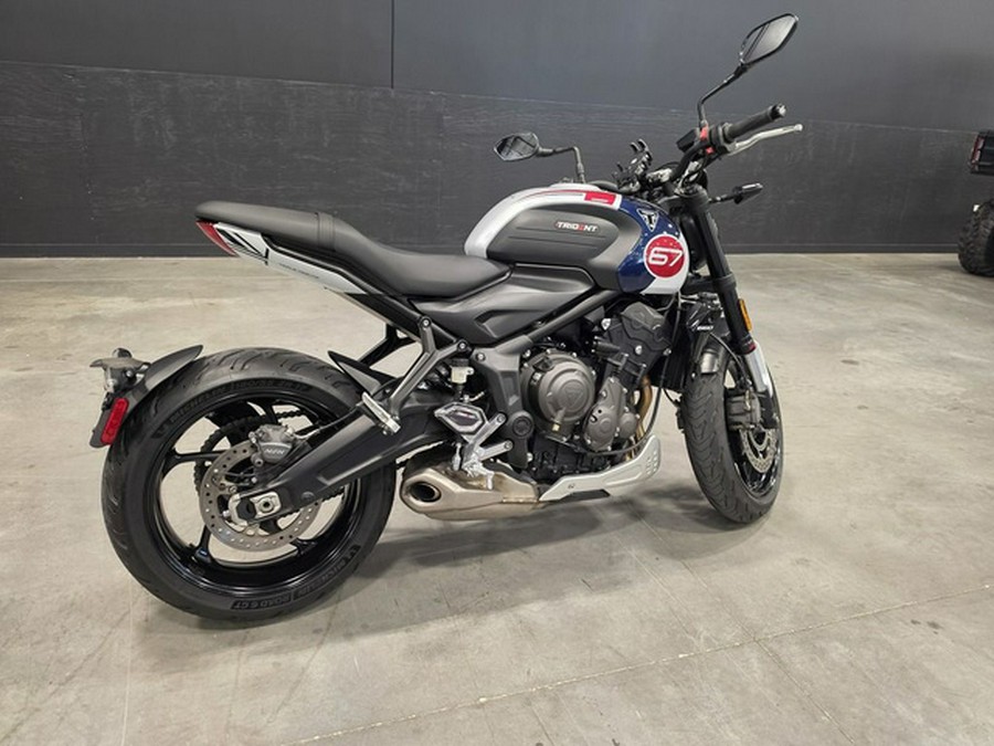 2025 Triumph Trident 660 Triple Tribute Edition Snowdonia White