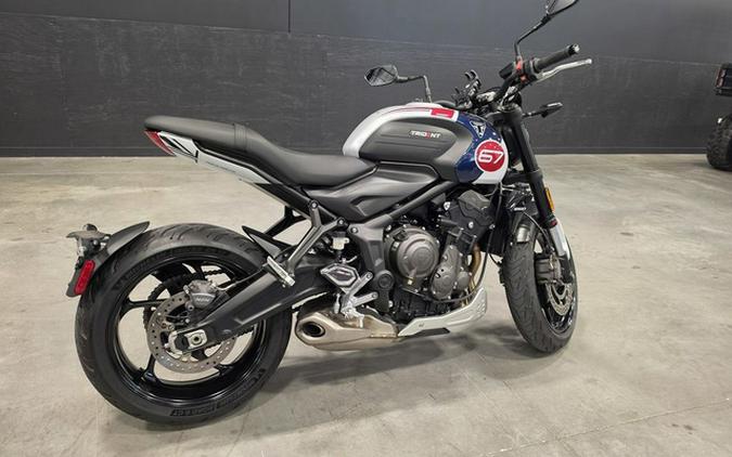 2025 Triumph Trident 660 Triple Tribute Edition Snowdonia White