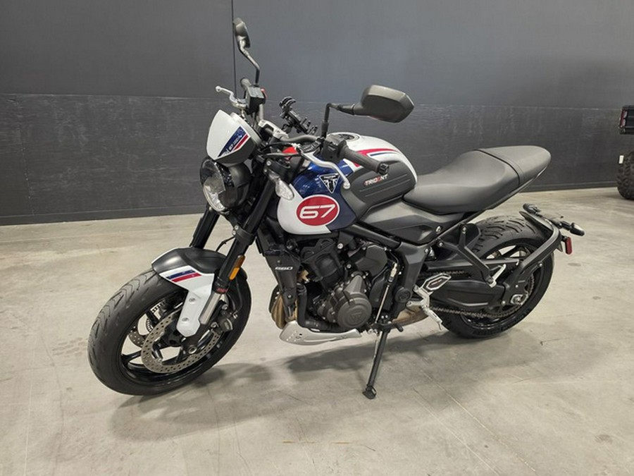 2025 Triumph Trident 660 Triple Tribute Edition Snowdonia White