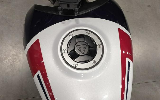 2025 Triumph Trident 660 Triple Tribute Edition Snowdonia White