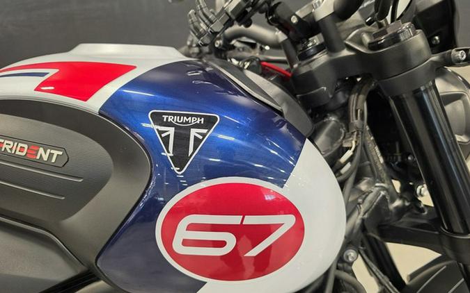 2025 Triumph Trident 660 Triple Tribute Edition Snowdonia White