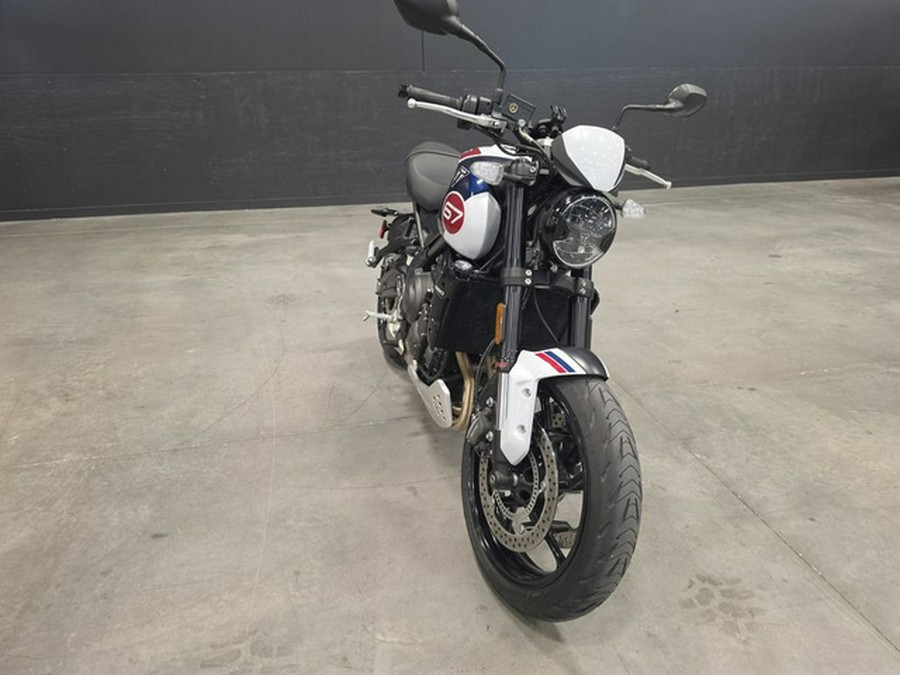 2025 Triumph Trident 660 Triple Tribute Edition Snowdonia White