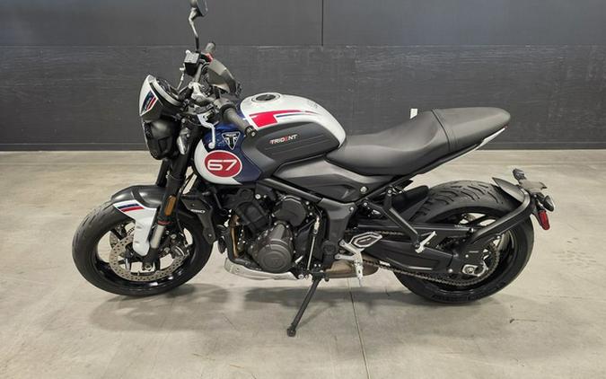 2025 Triumph Trident 660 Triple Tribute Edition Snowdonia White