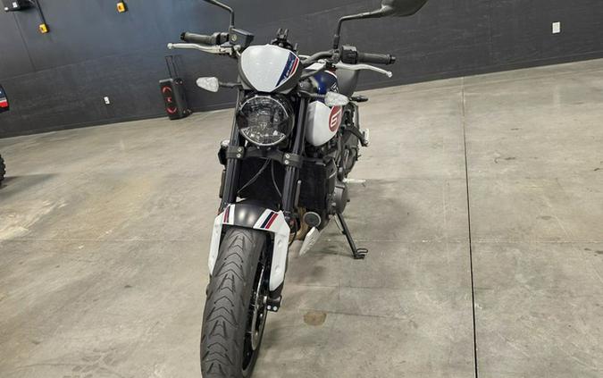2025 Triumph Trident 660 Triple Tribute Edition Snowdonia White