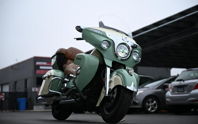 2017 Indian Motorcycle Roadmaster Willow Green Over Ivory Cream