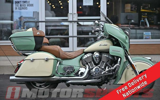 2017 Indian Motorcycle Roadmaster Willow Green Over Ivory Cream