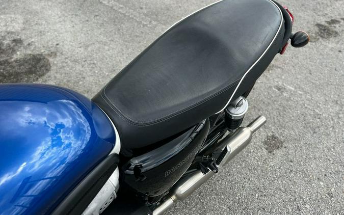2022 Triumph Bonneville T100 Lucerne Blue/Fusion White