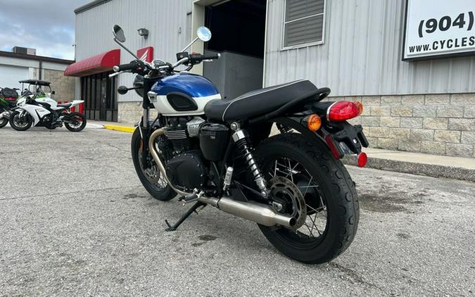2022 Triumph Bonneville T100 Lucerne Blue/Fusion White