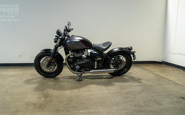 2026 Triumph Bonneville Bobber Satin Mineral Grey/Satin Sapphire Black