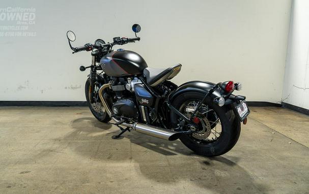 2026 Triumph Bonneville Bobber Satin Mineral Grey/Satin Sapphire Black