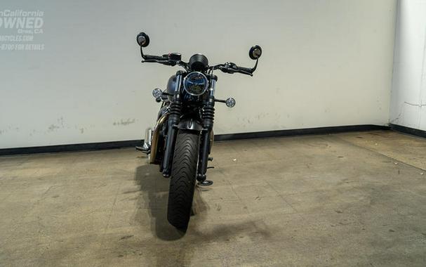 2026 Triumph Bonneville Bobber Satin Mineral Grey/Satin Sapphire Black