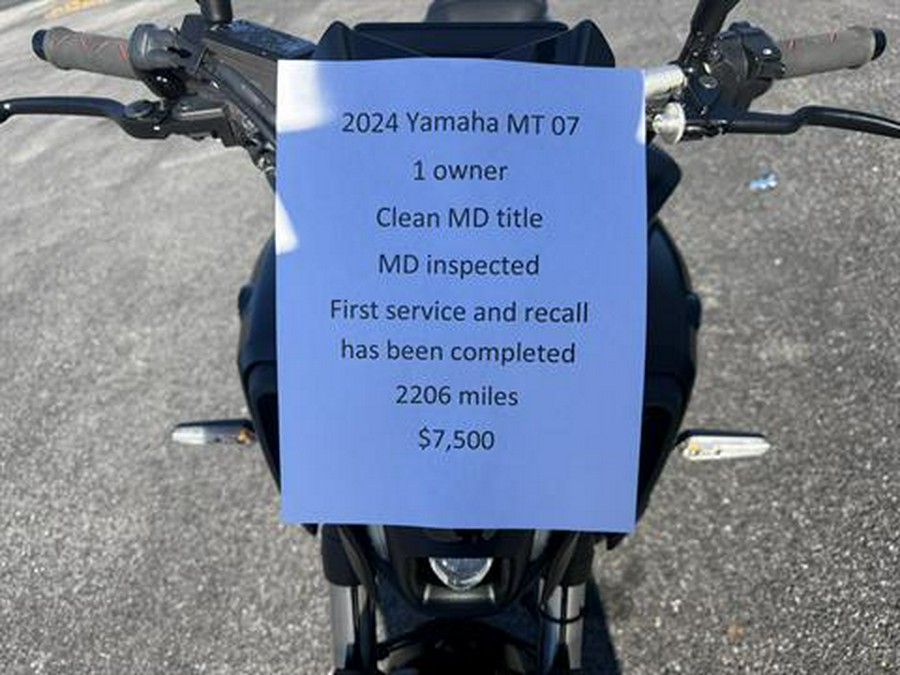 2024 Yamaha MT-07