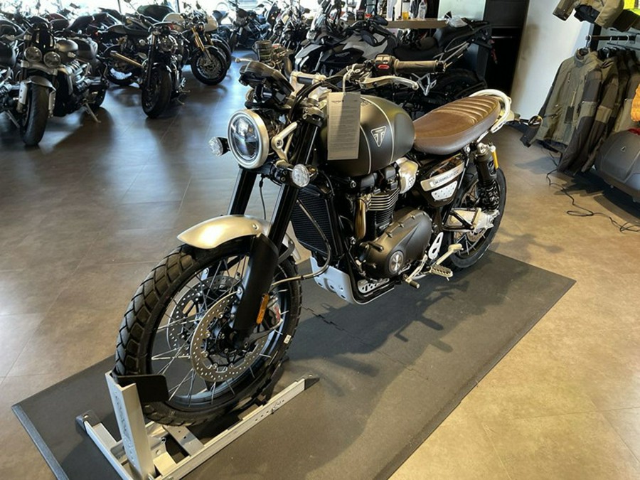 2023 Triumph Scrambler 1200 XC Matte Khaki Green Matte Jet Blac XC