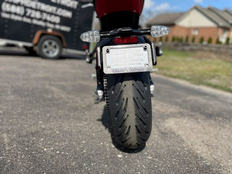 2024 Triumph Trident 660 Silver Ice/Diablo Red