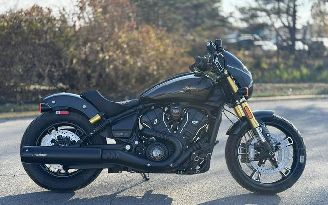 2026 Indian Motorcycle® 101 Scout® Black Crystal with Super Graphite