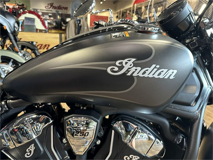 2025 Indian Motorcycle SUPER SCOUT, BLK SMK W/GRFX, TECH, 49ST Limited + Tech