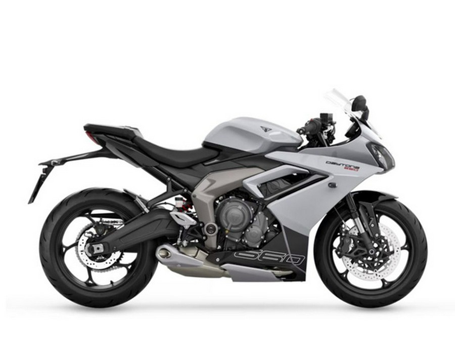 2025 Triumph Daytona 660 Snowdonia White/Sapphire Black 660