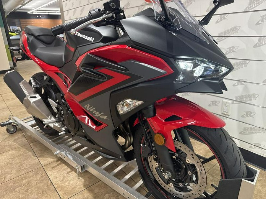 2024 Kawasaki Ninja® 500 ABS Passion Red/Metallic Flat Spark Black