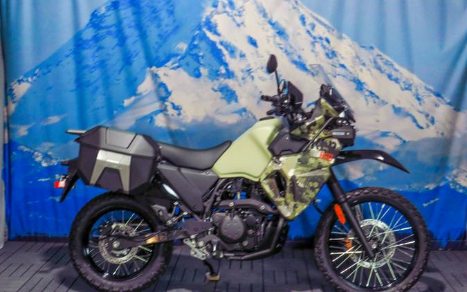 2026 Kawasaki KLR650 Adventure ABS Cypher Camo Beige