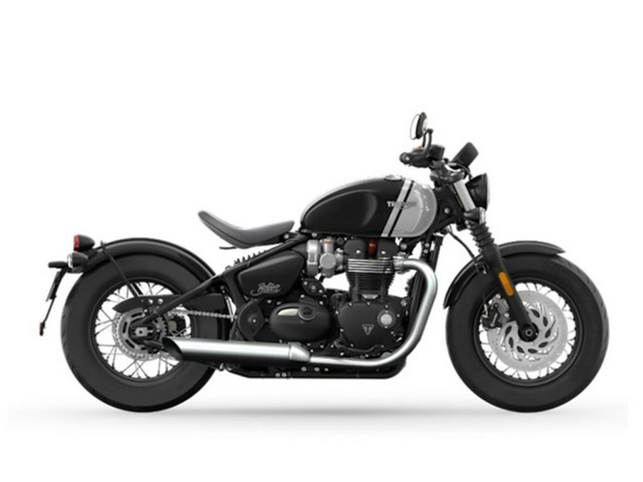 2024 Triumph Bonneville Bobber Jet BlackAsh Gray