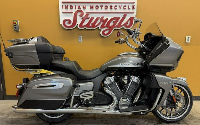 2025 Indian Pursuit Limited 112 W/Powerband Audio Heavy Metal With Black Metallic