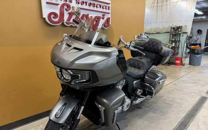 2025 Indian Pursuit Limited 112 W/Powerband Audio Heavy Metal With Black Metallic