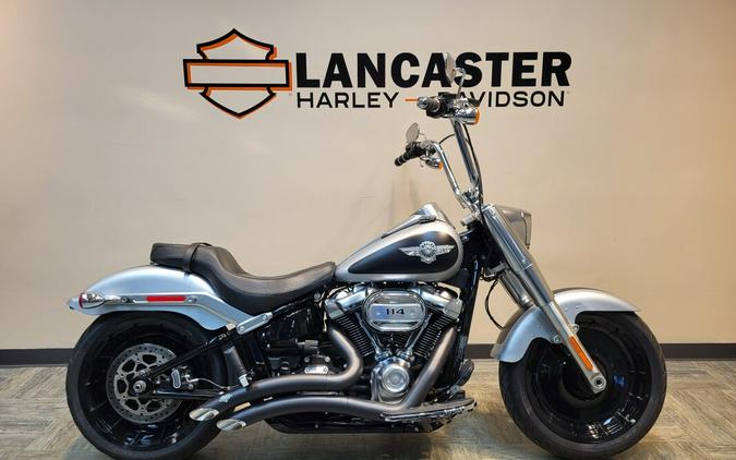 2020 Harley-Davidson Fat Boy 114 Brilliant Silver Denim & Black Denim FLFBS