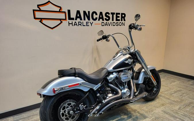 2020 Harley-Davidson Fat Boy 114 Brilliant Silver Denim & Black Denim FLFBS