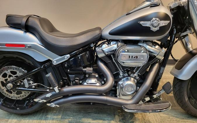 2020 Harley-Davidson Fat Boy 114 Brilliant Silver Denim & Black Denim FLFBS