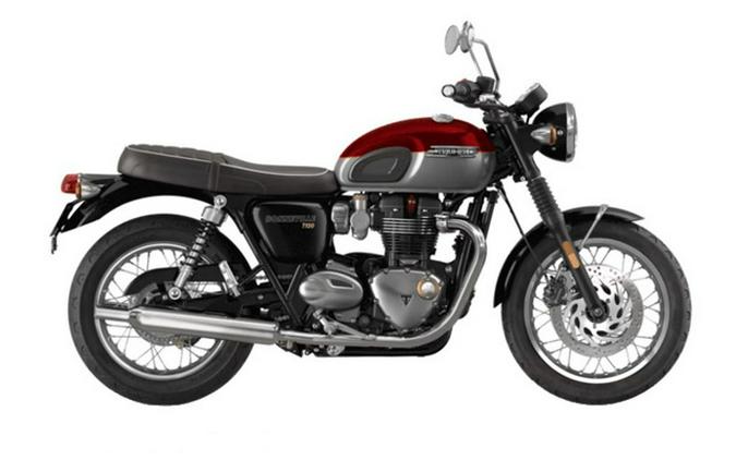 2024 Triumph Bonneville T120 Cordovan RedSilver Ice