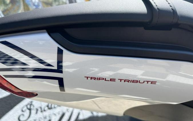 2025 Triumph Trident 660 Triple Tribute Snowdonia White